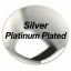 925 Silver Platinum Plated