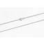 18ct White Heavy 18" Diamond Cut Curb Chain
